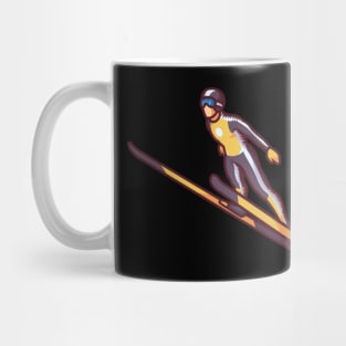 Life Is Simple Just Add Snow - Ski Jumping Gift Mug